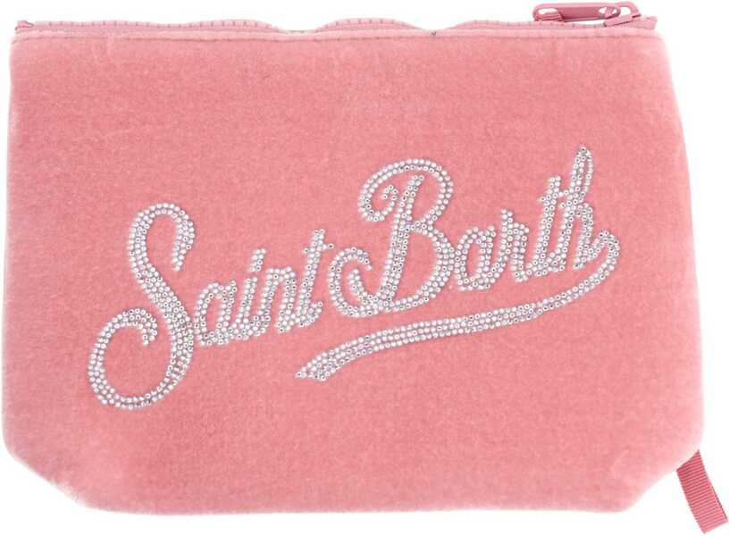 Genti de mana Mc2 Saint Barth Aline Velvet Clutch Bag PINK Femei (BM 19547033) 2