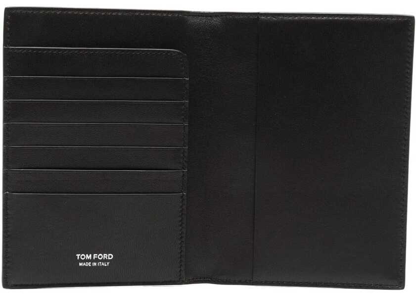 Portofele Tom Ford Leather Passport Holder BROWN Barbati (BM 19547045) 3