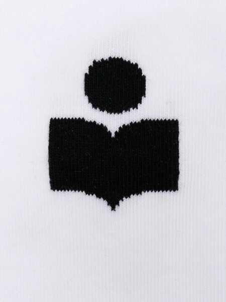 Sosete Isabel Marant Sock With Logo WHITE Femei (BM 19547126) 2