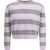 GUEST IN RESIDENCE Grizzly Stripe Crew Jumper DUSK COMBO