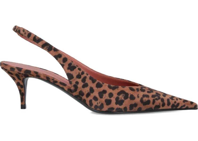Pantofi cu toc AMINA MUADDI Anok Sling 105 Pump in Leopard Print LEOPARD Femei (BM 19547348) 1