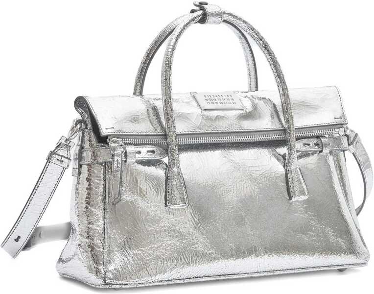 Genti de mana Maison Margiela 5AC East West Medium tote Bag SILVER/BLACK Femei (BM 19547375) 3