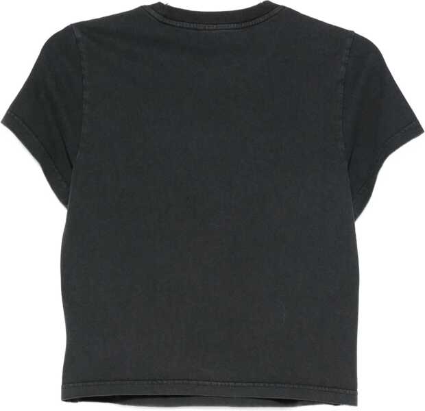 Tricouri Alexander Wang Logo T-shirt WASHED BLACK Femei (BM 19547378) 2