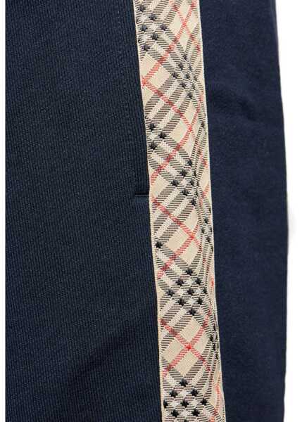 Pantaloni casual Burberry Jogging Pants feature signature Burberry Check tape along the sides NAVY Barbati (BM 19547399) 5