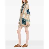 Pulovere ALANUI Dama - Cardigane ALANUI Icon Jacquard Cardigan CHALK SAND Femei (BM 19547405) - B-mall.ro