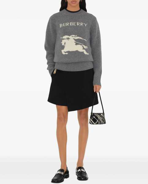 Pulovere Burberry Wool and cashmere Sweater with EKD GREY Femei (BM 19547417) 2