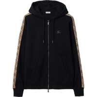 Bluze de trening Burberry Check Trim Cotton Zip Hoodie