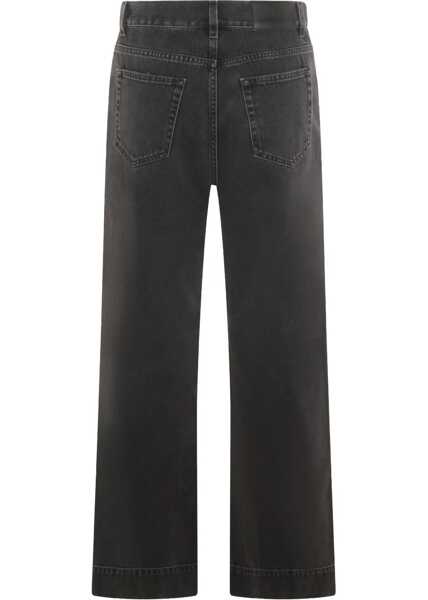Blugi Chloe High-Waisted Cropped Denim Jeans ASPHALT BLACK Femei (BM 19547438) 2