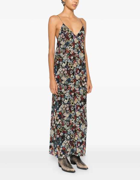 Rochii Khaite Taja maxi Dress BLACK MULTI Femei (BM 19547441) 3