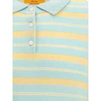 Imbracaminte GUEST IN RESIDENCE Dama - Tricouri Polo GUEST IN RESIDENCE Collegiate Stripe Polo SEAGLASS COMBO Femei (BM 19547447) - B-mall.ro