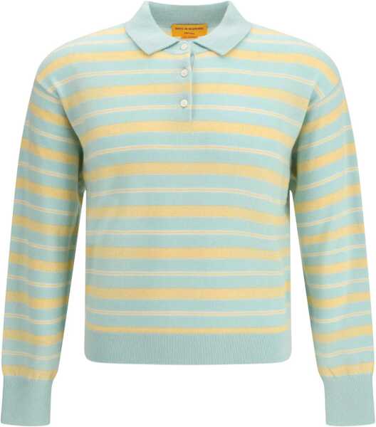 Tricouri Polo GUEST IN RESIDENCE Collegiate Stripe Polo SEAGLASS COMBO Femei (BM 19547447) 1