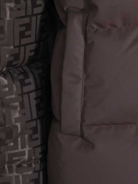 Geci de iarna Fendi Cotton-blend Down Jacket DARK BROWN-25 Femei (BM 19549499) 3