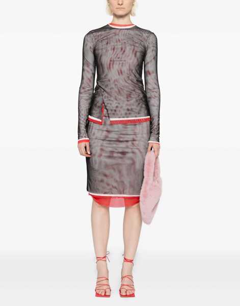 Fuste casual MSGM Midi Pencil Skirt BLACK Femei (BM 19549802) 2