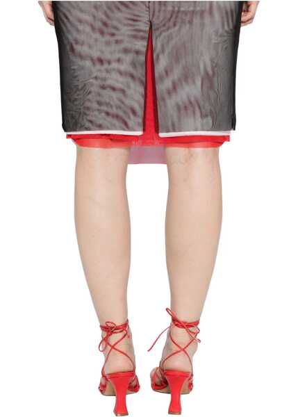 Fuste casual MSGM Midi Pencil Skirt BLACK Femei (BM 19549802) 5