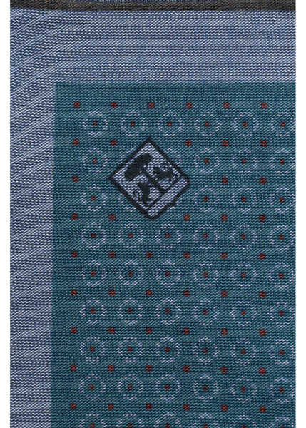 Esarfe CORNELIANI Patterned Pocket Square With Contrasting Edge Blue Barbati (BM 19549973) 2