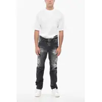 Blugi slim fit pentru Barbati - Blugi slim fit DSQUARED2 Delav Cotton 642 Fit Denims 19Cm Black Barbati (BM 19549976) - B-mall.ro