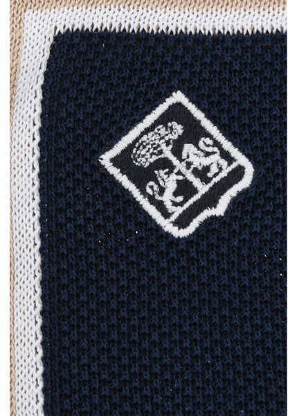 Esarfe CORNELIANI Cotton Pocket Square With Contrasting Edge Blue Barbati (BM 19549979) 3