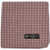 CORNELIANI Micro Checked Silk And Linen Pocket Square Brown