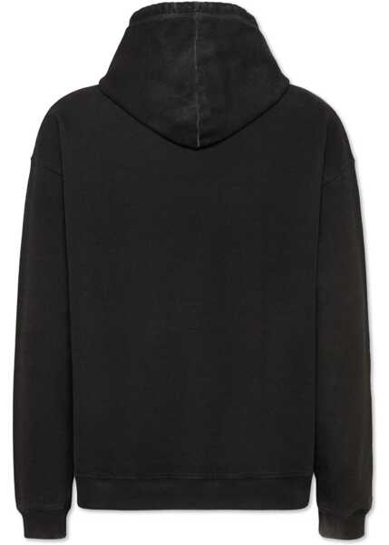 Bluze de trening DSQUARED2 Relaxed Fit Crush Hoodie With Embossed Print Black Barbati (BM 19549988) 2