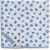 CORNELIANI Floral Patterned Linen Pocket Square Blue