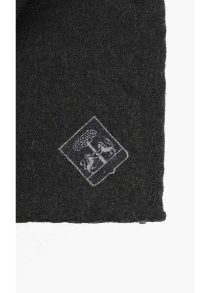 Esarfe CORNELIANI Solid-Color Wool Pocket Square Green Barbati (BM 19550054) 3