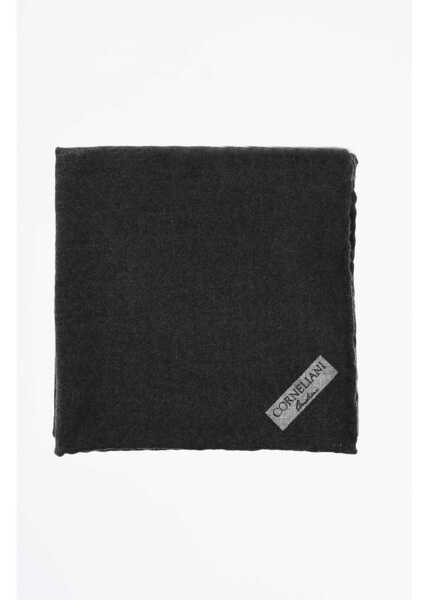 Esarfe CORNELIANI Solid-Color Wool Pocket Square Green Barbati (BM 19550054) 1