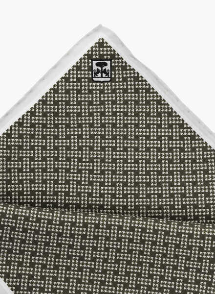 Esarfe CORNELIANI Patterned Silk Pocket Square Green Barbati (BM 19550075) 3