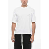 Tricouri Crew Neck Cotton T-Shirt With Embroidered Logo Barbati