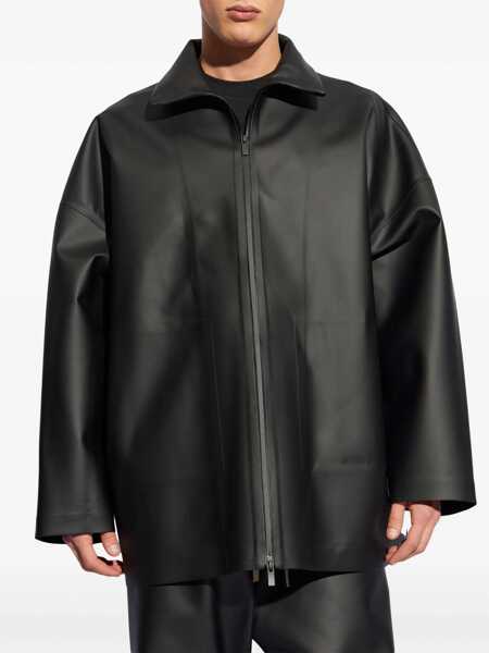 Jachete FEAR OF GOD Solid Color Windbreaker Jacket With Tone-On-Tone Logo Black Barbati (BM 19550234) 3