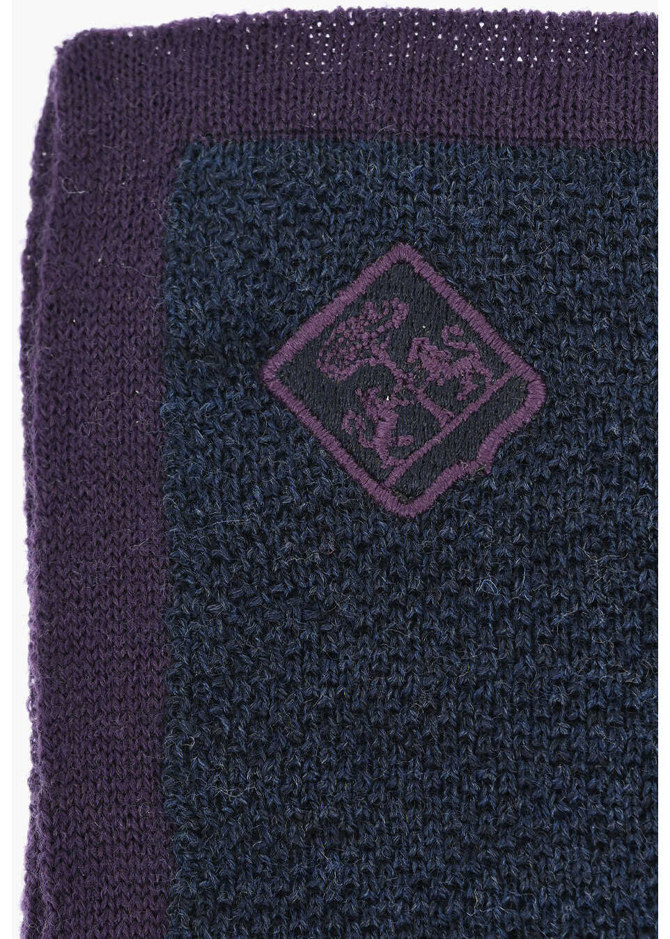 Esarfe CORNELIANI Wool Pocket Square With Contrast Border Blue Barbati (BM 19550240) 2