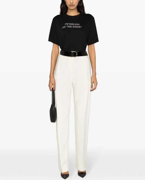 Tricouri Victoria Beckham T-Shirt With Print BLACK Femei (BM 19550345) 2