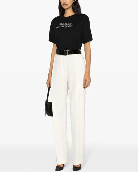 Tricouri Victoria Beckham T-Shirt With Print BLACK Femei (BM 19550345) 3