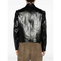 Geci de piele pentru Barbati - Geci de piele OUR LEGACY Mini Leather Jacket BLACK Barbati (BM 19550357) - B-mall.ro