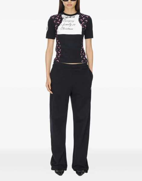 Pantaloni casual MARINE SERRE Jogger Pants With Logo BLACK Barbati (BM 19550369) 2