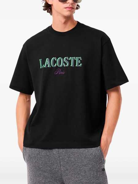 Tricouri Lacoste T-Shirt With Graphics BLACK Barbati (BM 19550411) 2