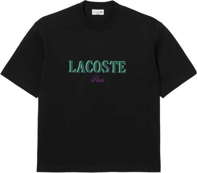 Tricouri Lacoste T-Shirt With Graphics BLACK Barbati (BM 19550411) 1
