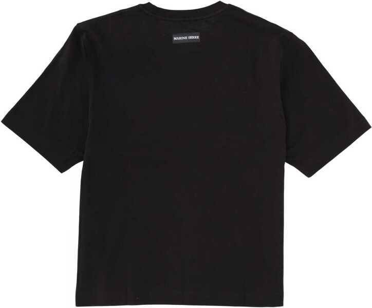 Tricouri MARINE SERRE T-Shirt With Logo BLACK Barbati (BM 19550420) 2