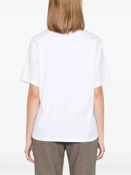 Tricouri Victoria Beckham T-Shirt With Print WHITE Femei (BM 19550453) 4