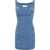 MARINE SERRE "Moon Laser" Mini Dress BLUE