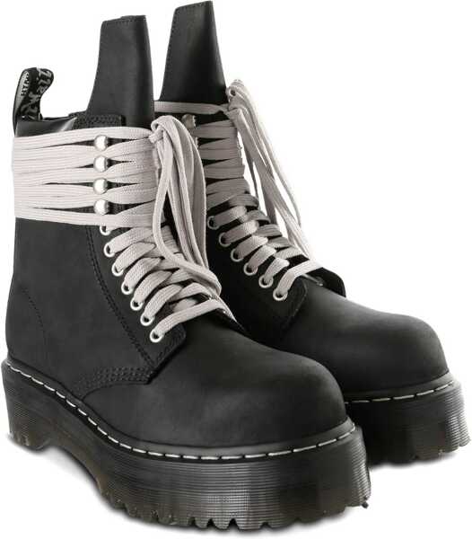 Cizme scurte Dr. Martens Quad Sole Steel Toe Boot Dr. Martens X Rick Owens BLACK Femei (BM 19550483) 2