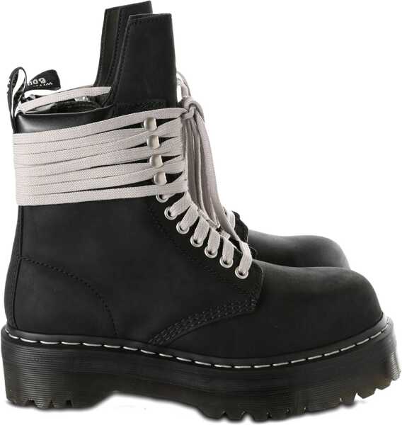 Cizme scurte Dr. Martens Quad Sole Steel Toe Boot Dr. Martens X Rick Owens BLACK Femei (BM 19550483) 1