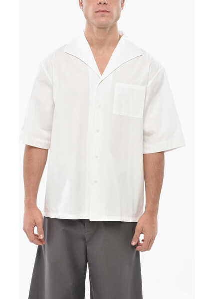 Camasi casual 1989 STUDIO Short Sleeved Shirt With Breast Pocket White Barbati (BM 19550744) 1