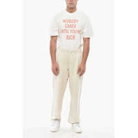 Pantaloni de trening pentru Barbati - Pantaloni de trening 1989 STUDIO Brushed Cotton Sweatpants With Cuffs And Embroidered Logo Beige Barbati (BM 19550750) - B-mall.ro