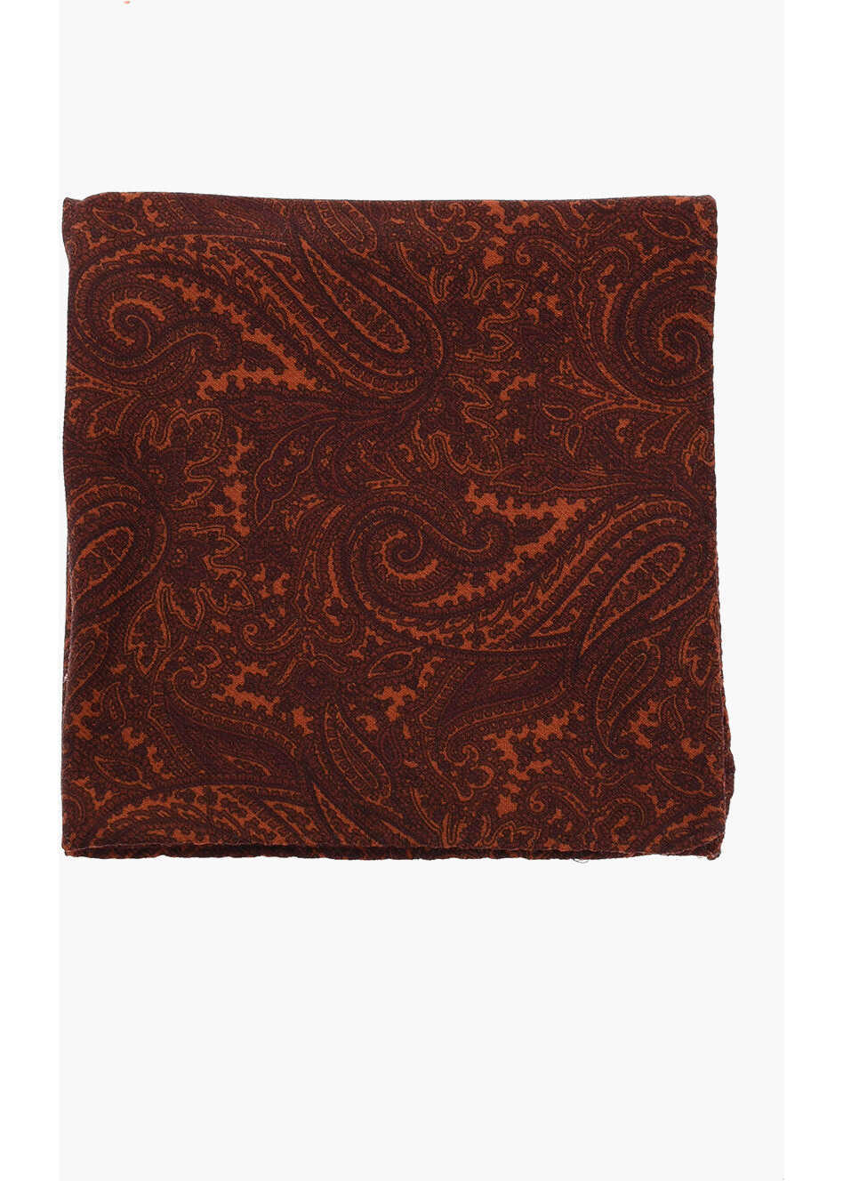 Esarfe CORNELIANI Paisley Motif Wool Pocket Square Red Barbati (BM 19550774) 1