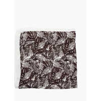 Esarfe Plant Motif Silk Pocket Square Barbati
