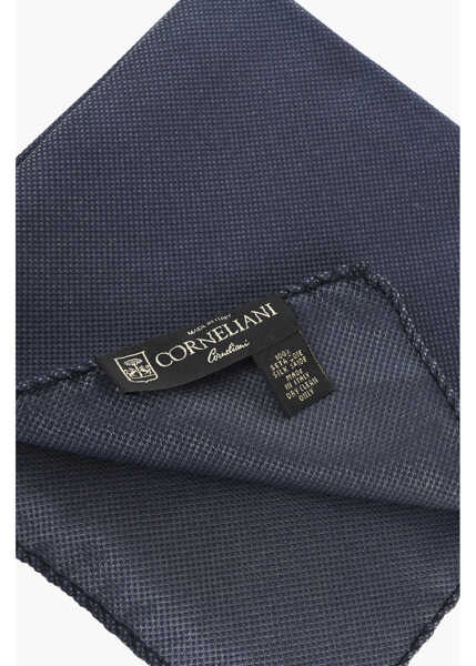 Esarfe CORNELIANI Solid Lurex Pocket Square Blue Barbati (BM 19550834) 3