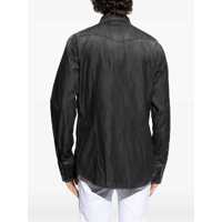 Camasi de blugi pentru Barbati - Camasi de blugi DSQUARED2 Denim Western Shirt With Snap Buttons Black Barbati (BM 19550939) - B-mall.ro