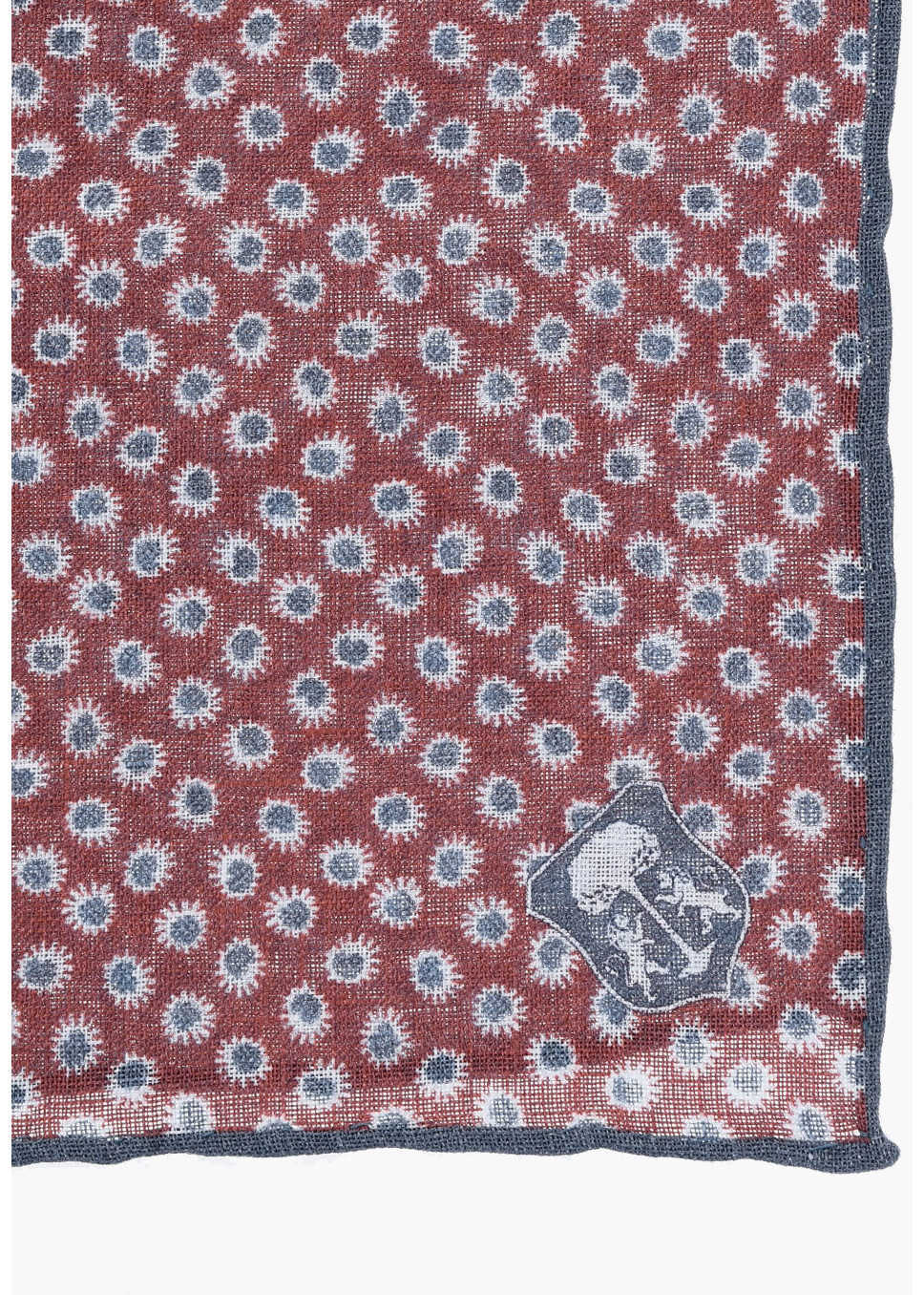 Esarfe CORNELIANI Patterned Linen Pocket Square Red Barbati (BM 19550948) 3