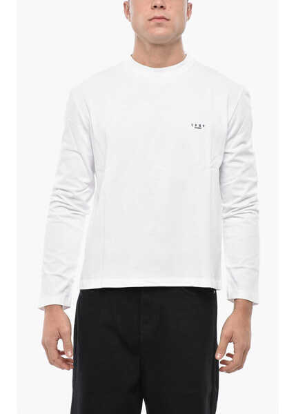 Tricouri 1989 STUDIO Long-Sleeved T-Shirt With Embroidered Logo White Barbati (BM 19550951) 1