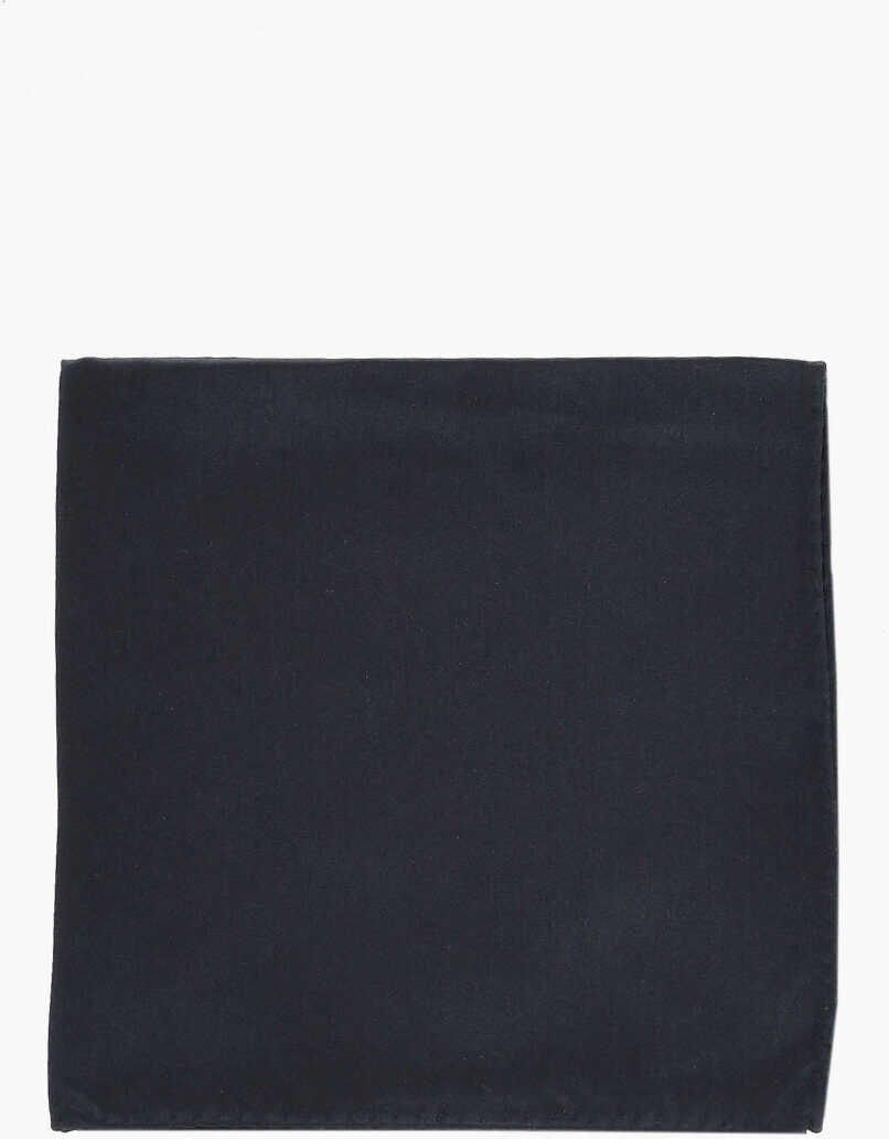 Esarfe CORNELIANI Cc Collection Solid Silk Pocket Square Blue Barbati (BM 19550984) 1